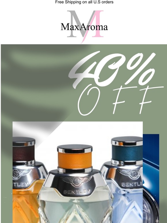 Bentley Beyond collection fragrances 40% OFF
