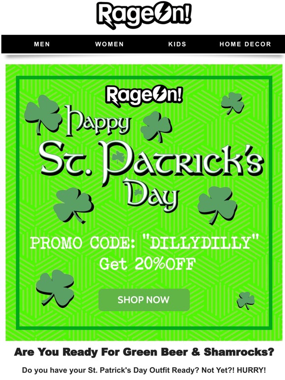 Dilly Dilly! Get EXTRA 20%OFF!