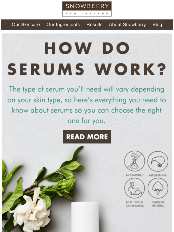 Enhance your skin care routine with a serum
