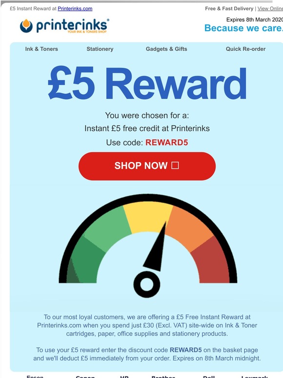 printerinks discount code