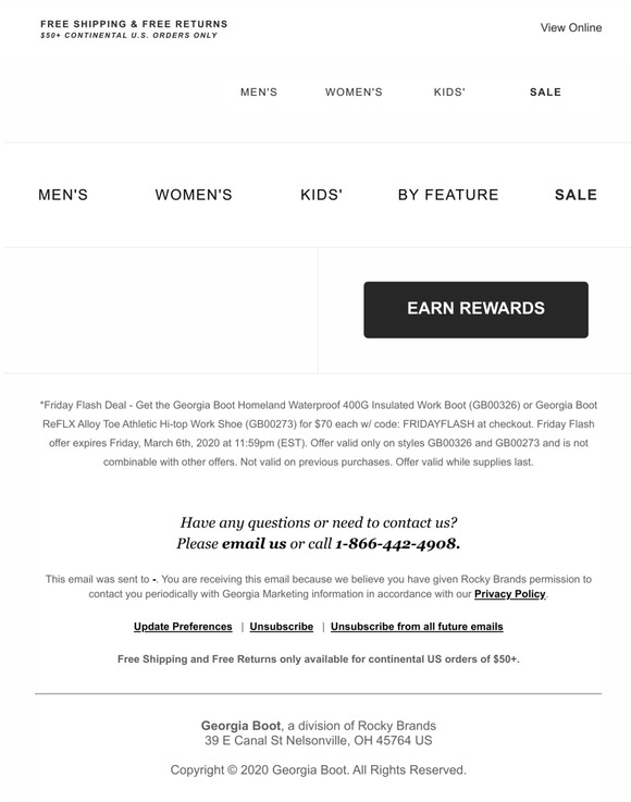 georgia boots black friday