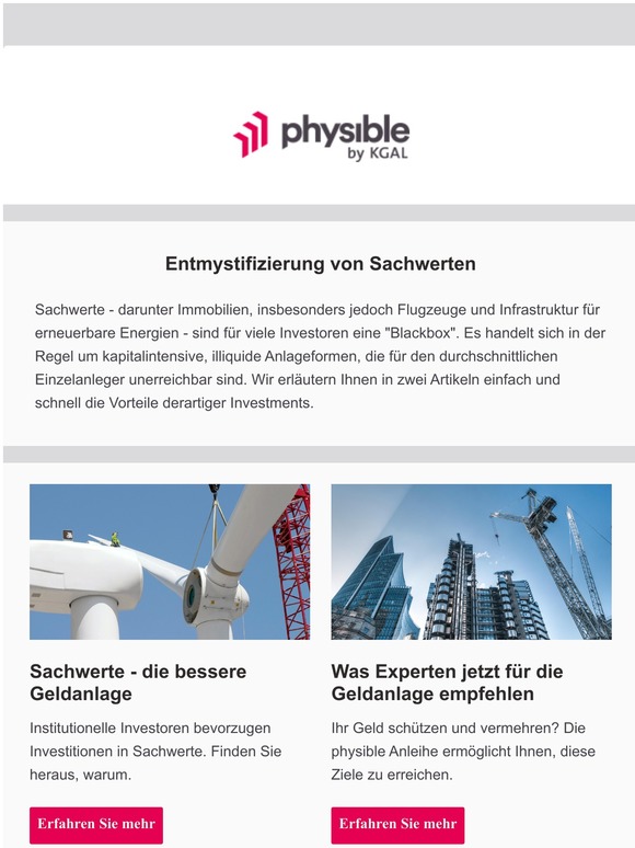 Entmystifizierung von Sachwerten