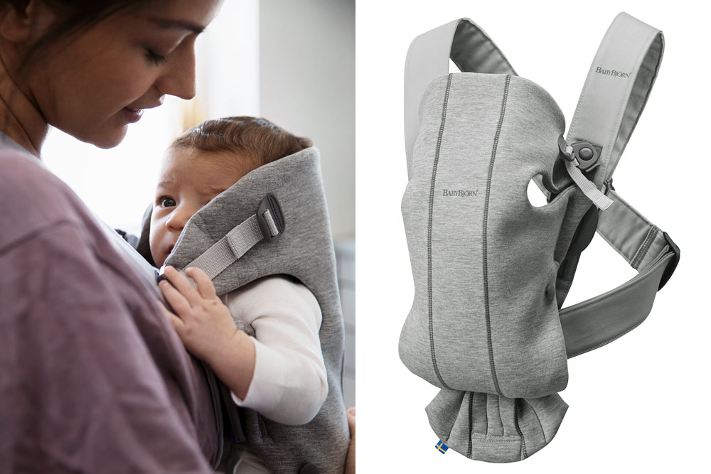 BabyBjörn ES: Mochila Porta Bebé Mini: suave y acogedora para tu recién  nacido | Milled