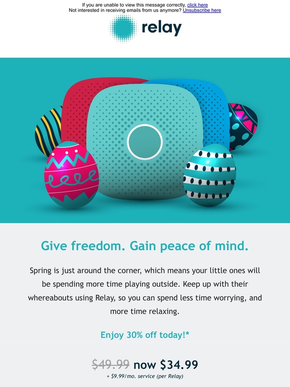 Spring into savings—30% off