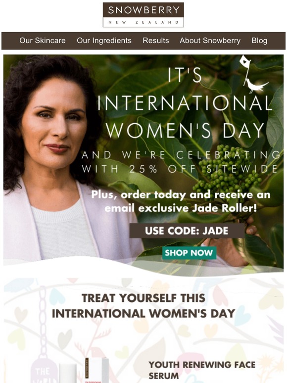 Save 25% | Celebrate International Women's Day