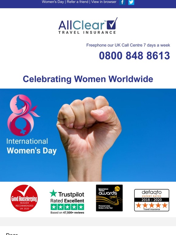 🌎 Hi , it's International Women's Day!