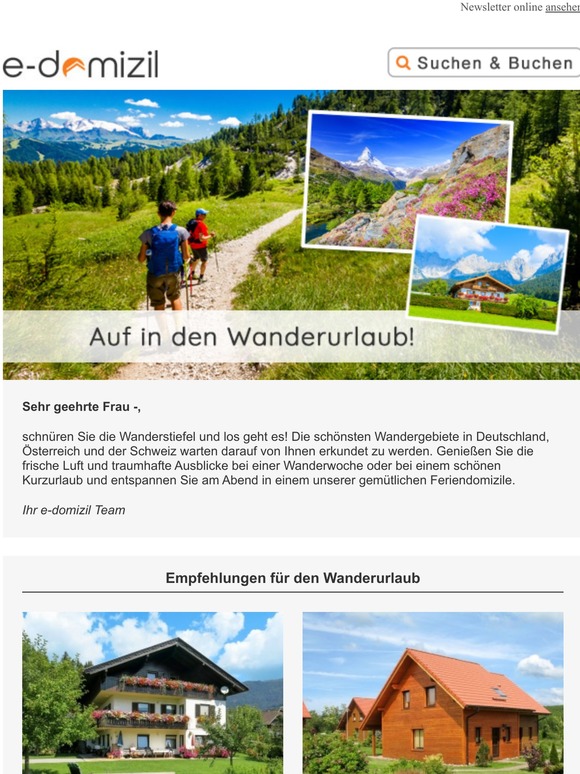 Wanderurlaub ➜ hier finden Sie die passenden Unterkünfte!