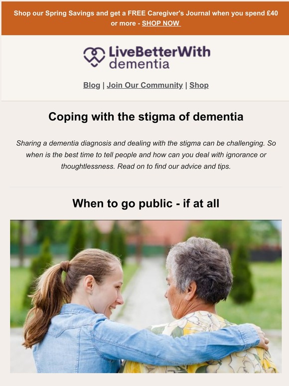 Coping with the stigma of dementia