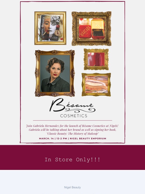 Besame Cosmetics x Nigel Beauty Launch 3/14
