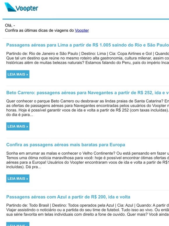 Passagens aéreas para Lima a partir de R$ 1.005 saindo do Rio e São Paulo