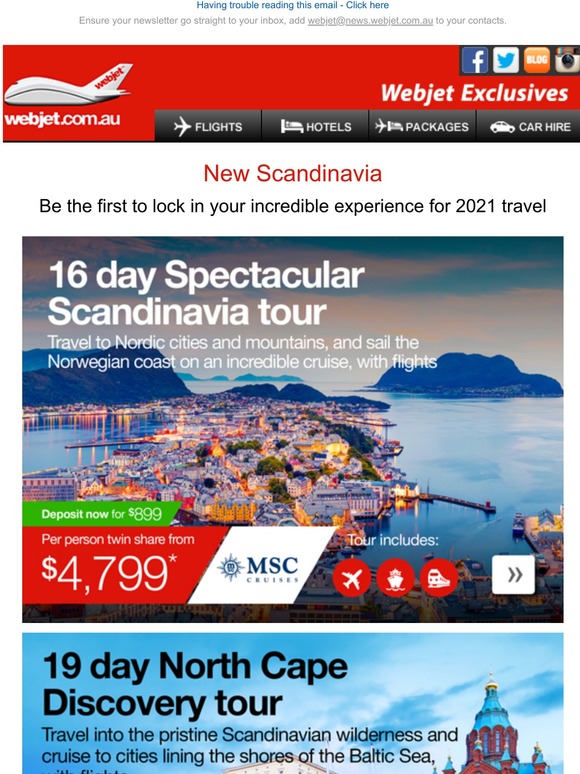 Is Scandinavia on your bucket list? 2021 tour packages