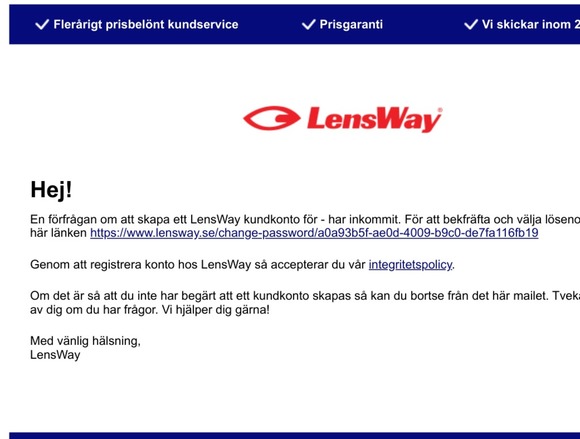 Aktivera ditt konto