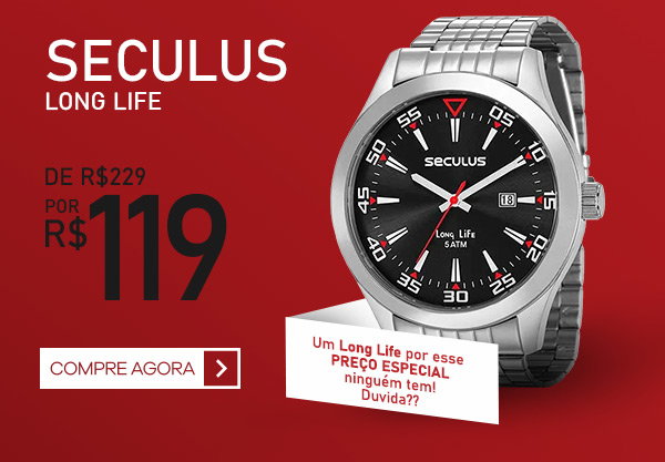Relógio Seculus Masculino Long Life 28586G0SVNA1-Eclock