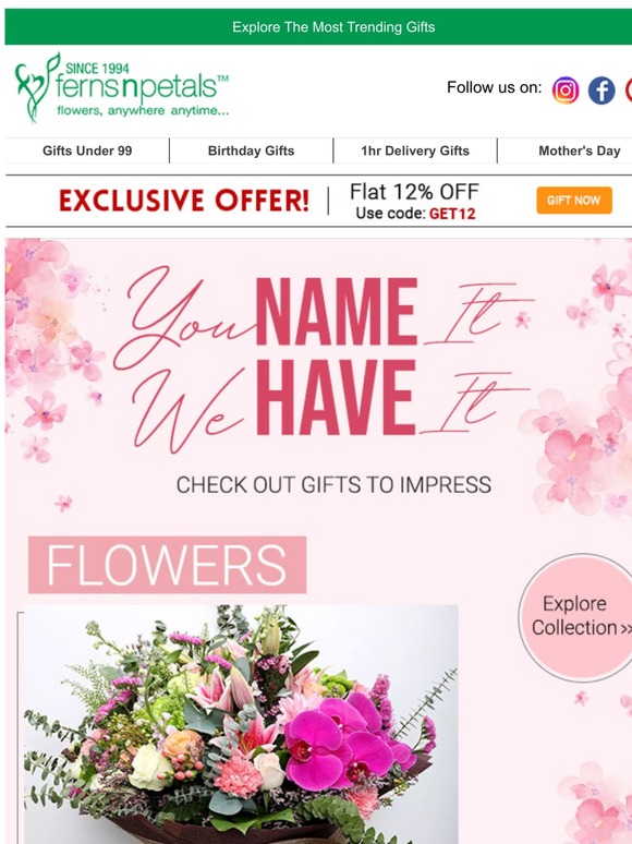 Ferns N Petals Move With the Trend 😎 Milled