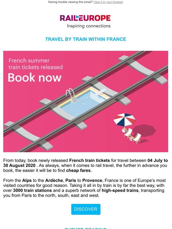 Book now for French summer train tickets ☀️🇫🇷