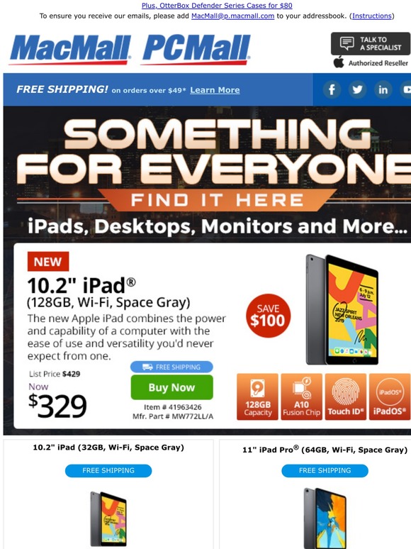 Wait a Minute: iPad @ $269, Gaming Desktops and Monitors