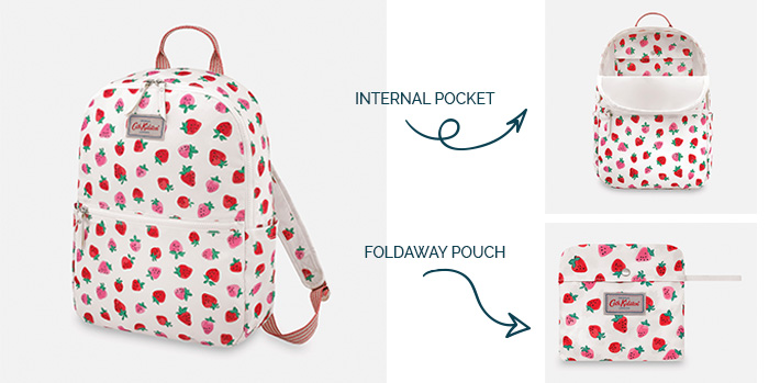 cath kidston strawberry backpack