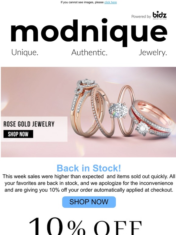Back in Stock at 10% Lower Prices!
