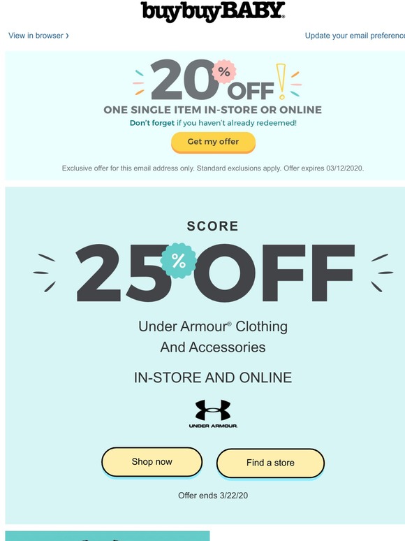 under armor coupons 2020