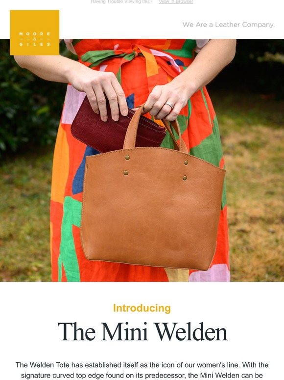 Moore & Giles Mini Welden Tote