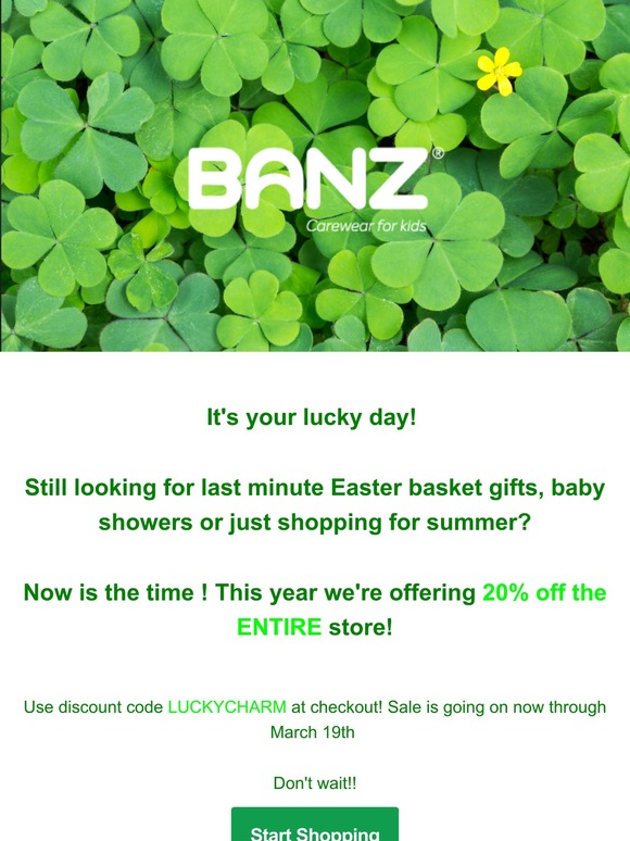 It's your lucky day!🍀