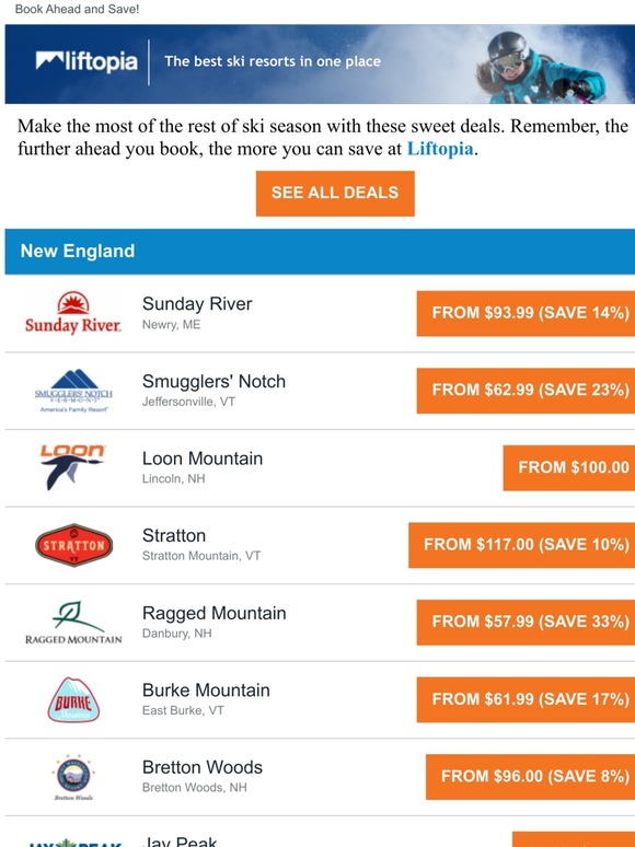 Deal Alert - This Weekend's Best Lift Ticket Savings