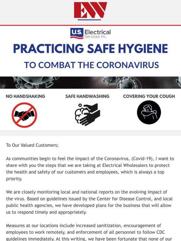 IMPORTANT: COVID-19 PREVENTION UPDATE