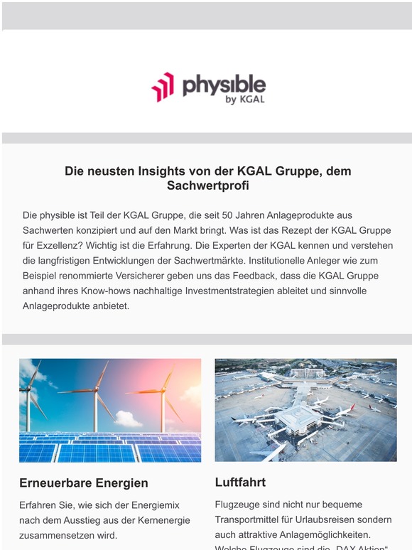 Die neusten Insights von der KGAL Gruppe, dem Sachwertprofi