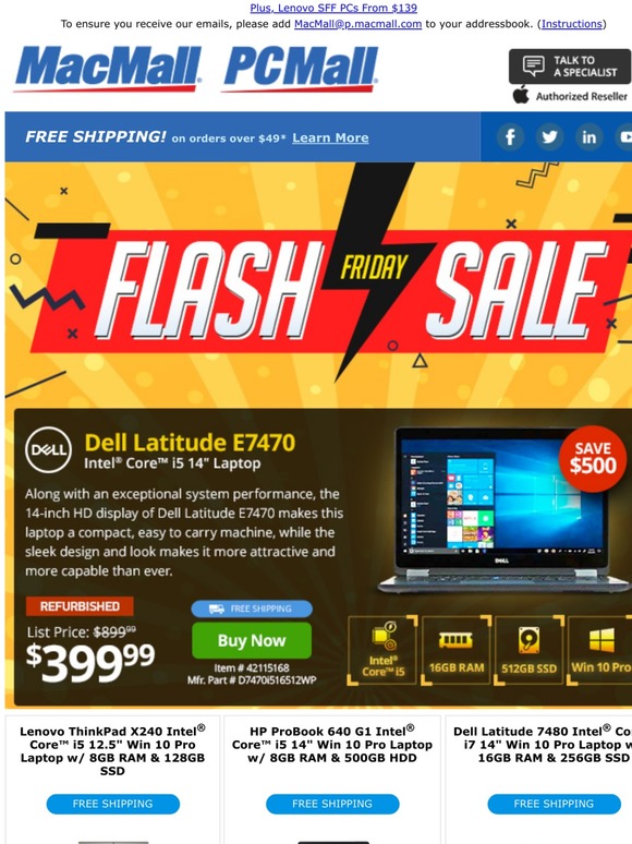 Flash Sale! Dell i5 Laptop Only $399