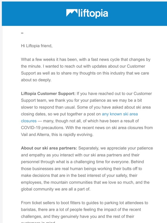 A note from our CEO on COVID-19