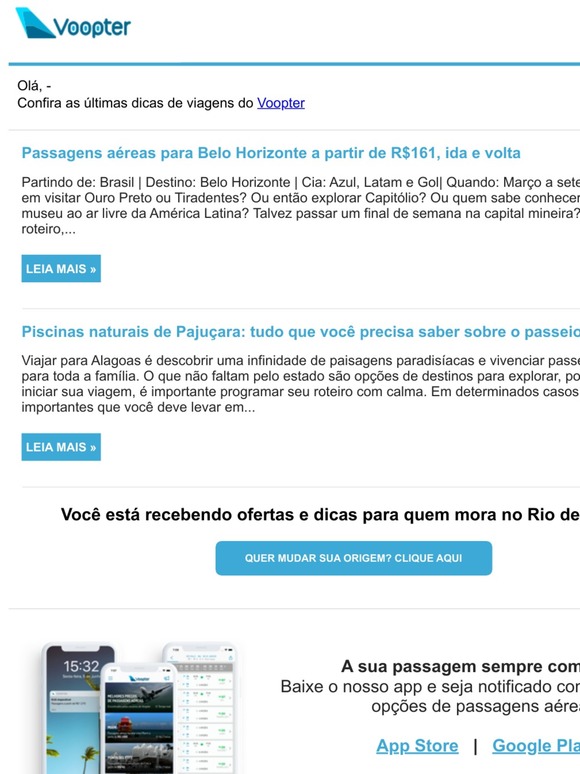 Passagens aéreas para Belo Horizonte a partir de R$161, ida e volta
