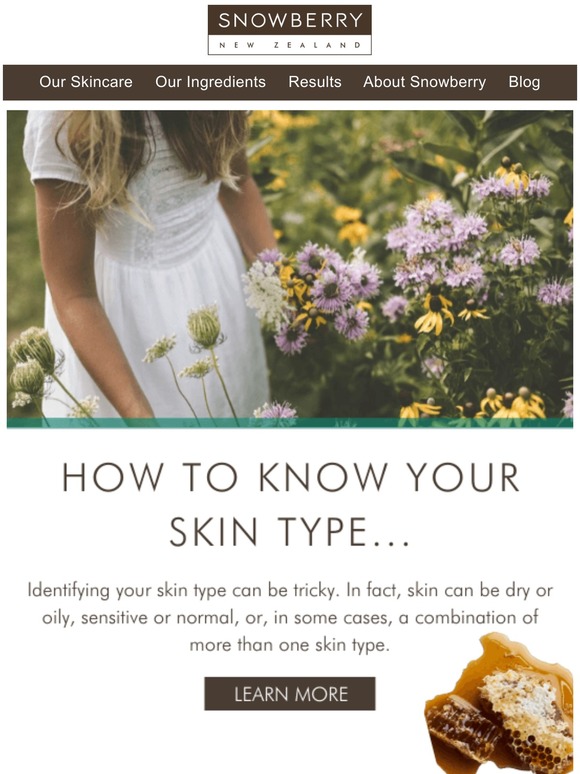 How to know your skin type…