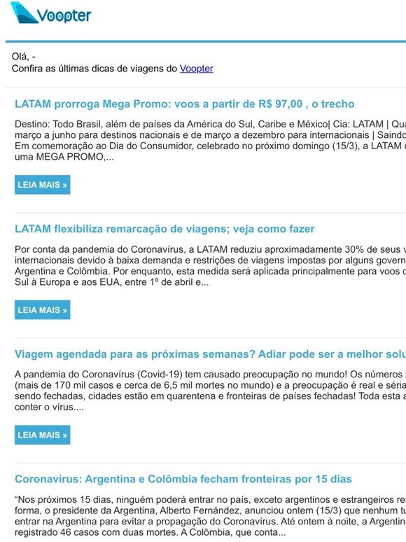 LATAM prorroga Mega Promo: voos a partir de R$ 97,00 , o trecho