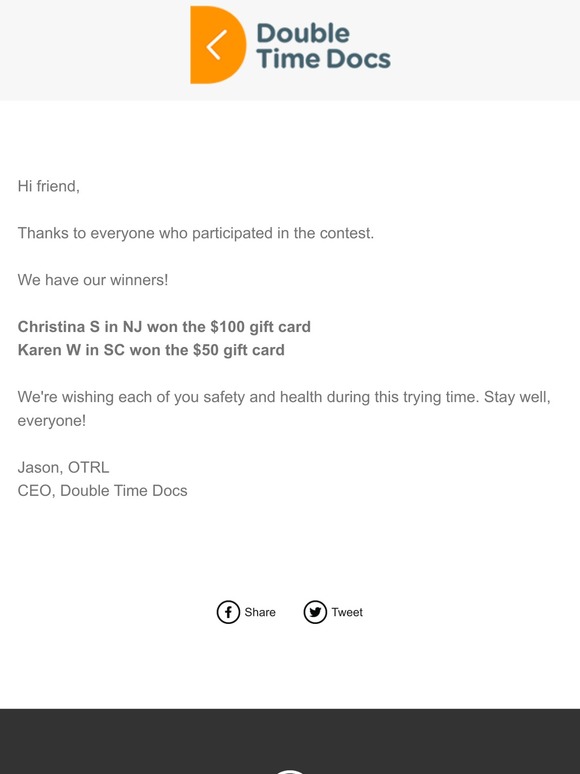 Contest ended - winners announced