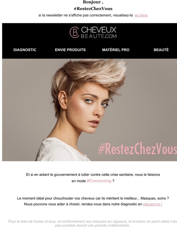 CheveuxBeaute : #RestezChezVous
