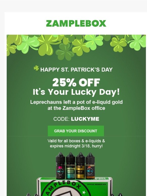 Hey there! Happy St. Patrick’s Day - 25% OFF! ☘️