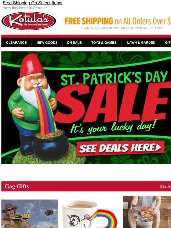 You’re In Luck! St. Patrick’s Day Sale Is Here