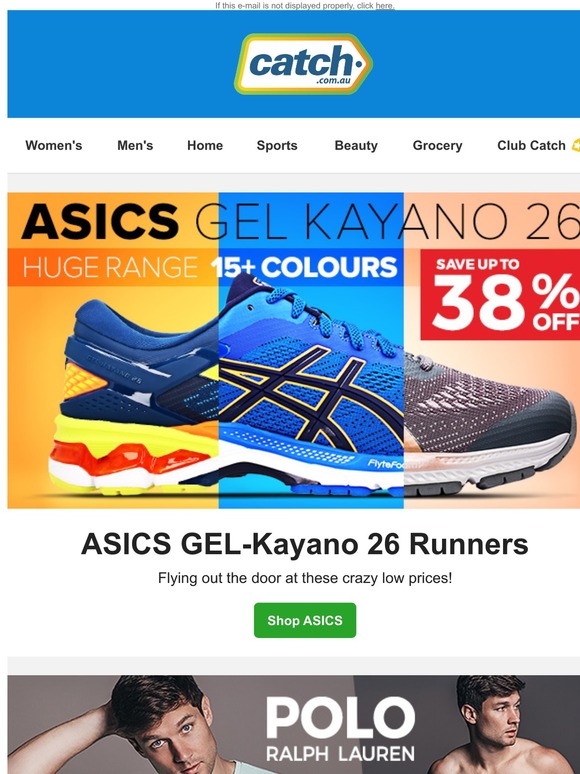 asics kayano catch