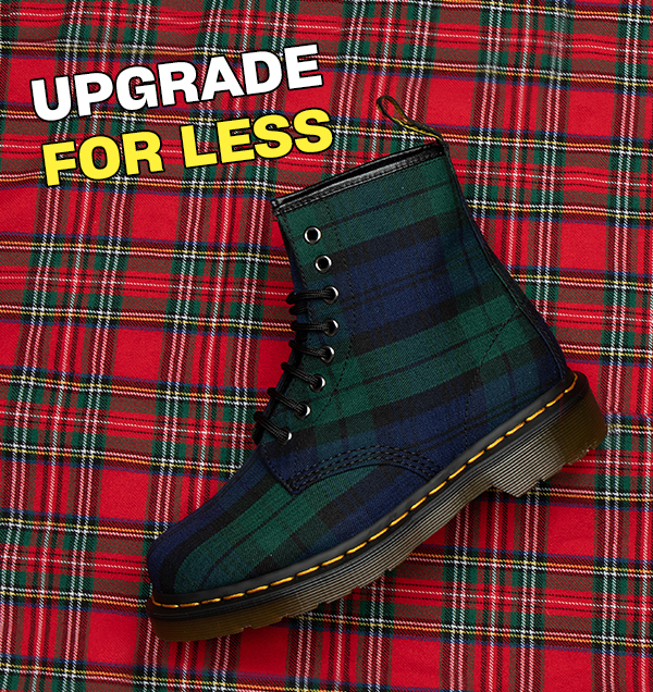 tartan doc martens schuh