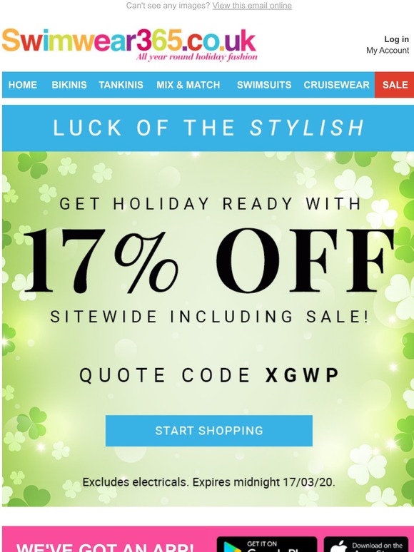 You are in Luck | 17% Off Inside!