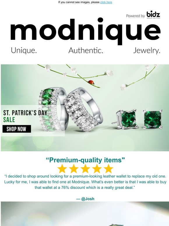 Huge St. Patrick's Day Sale on Beautiful Jewelry!