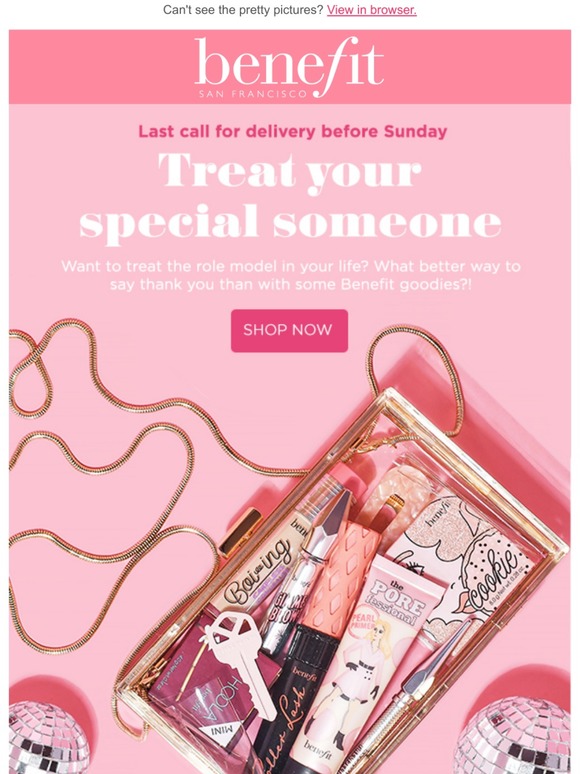 Say THANK YOU to your role model with Benefit!