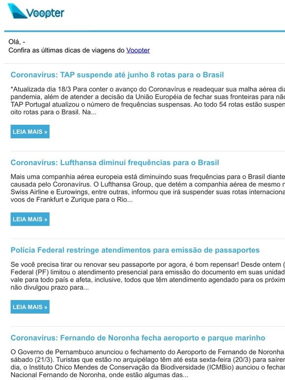 Coronavírus: TAP suspende até junho 8 rotas para o Brasil