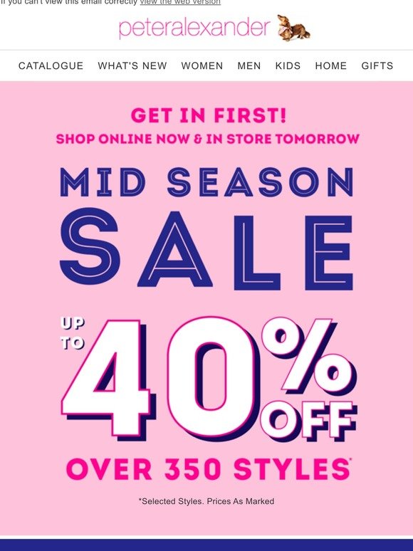 Peter Alexander: SALE up to 40% OFF Starts Now + your EXTRA 15% OFF ...