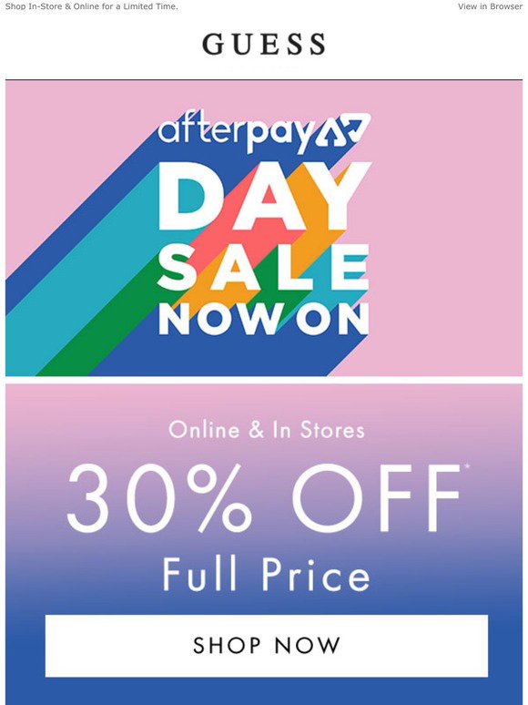 DFO Perth - Guess what? Afterpay Day is back! With all the