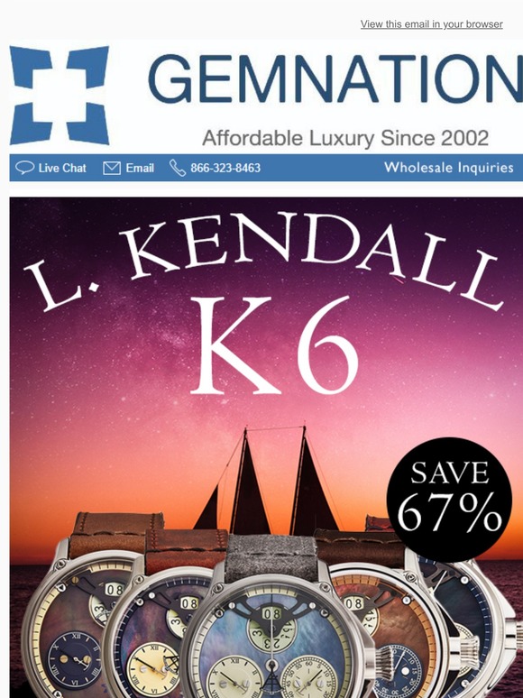 L. Kendall K6 Timepieces – Save 67% | Only at Gemnation
