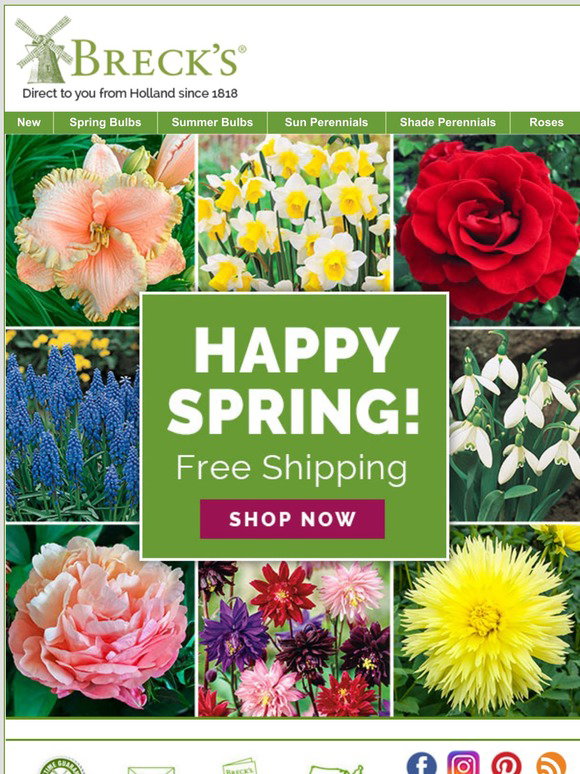 Breck's: Last chance for FREE SHIPPING! | Milled