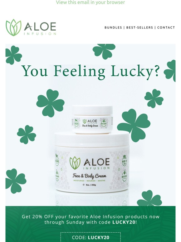 🍀 Your Lucky Day — 20% OFF Coupon! 🌈