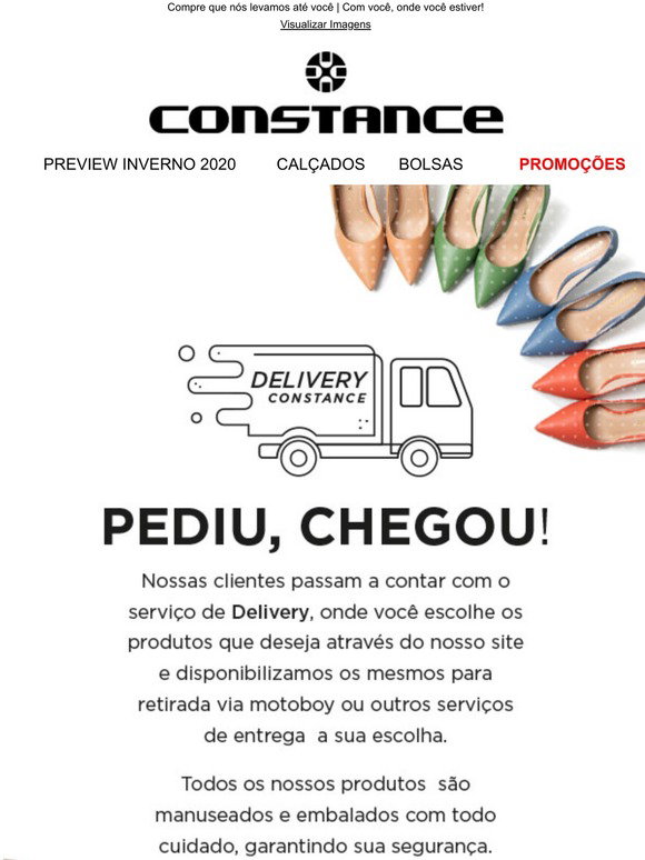 constance: Pediu, chegou! Delivery Constance 👠 | Milled