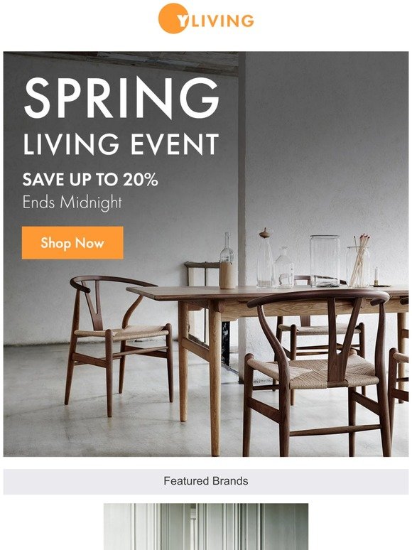Spring Living Event Ends Midnight: Save up to 20%